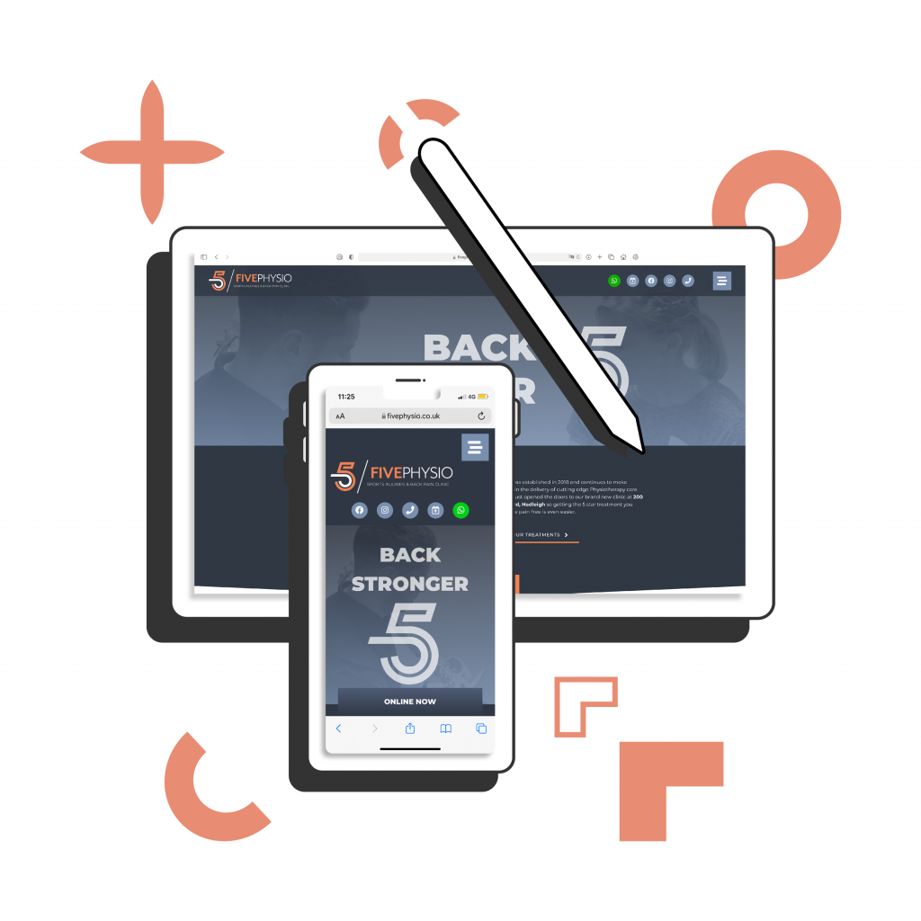 website design essex, five physio website